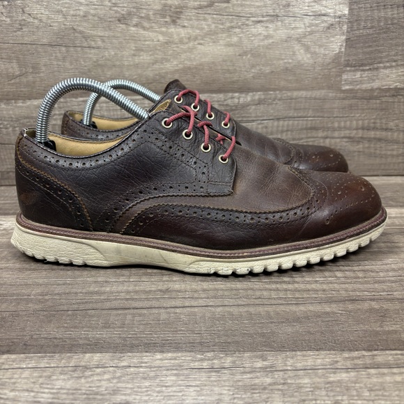 FootJoy Club Casual Wingtip Leather Brown Mens US Size 9.5...